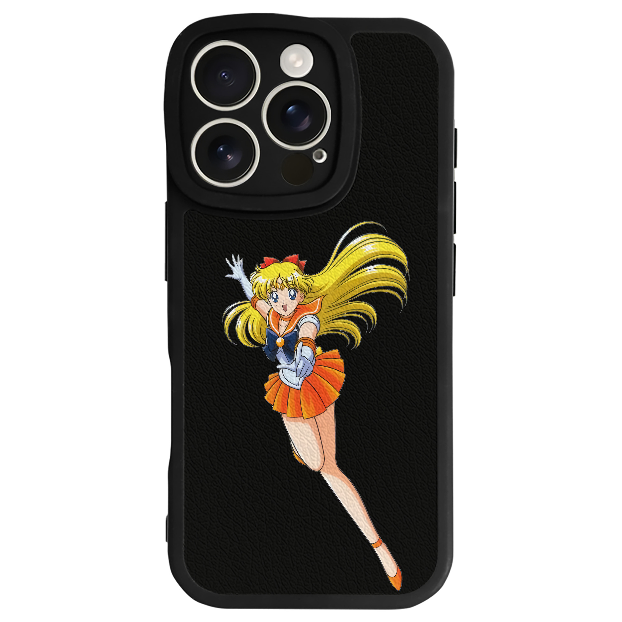 （画像用） 美少女戦士セーラームーン 愛野 美奈子 あいの みなこ Sailor Moon Aino Minako 【iPhone 16シリーズ対応】シリコンスマホケース（レザー調） 材質：シリコン